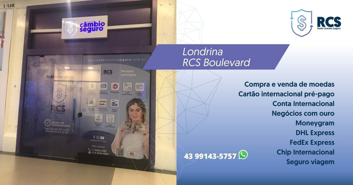 RCS - Rede Câmbio Seguro - Soluções em serviços internacionais.