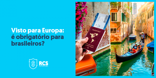 Imagem mostra passaporte europeu para falarmos sobre visto para Europa