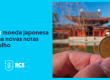 foto mostra a moeda japonesa